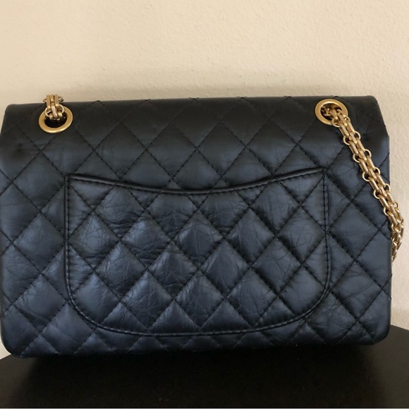 Classic and iconic Chanel reissue 2.55 in black calf leather. Like new condition - Picture 2 of 11